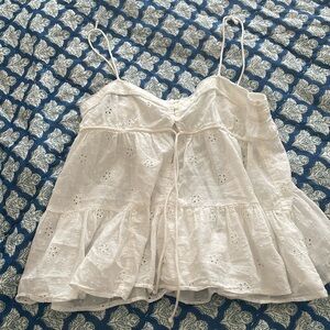 White Zara top!!